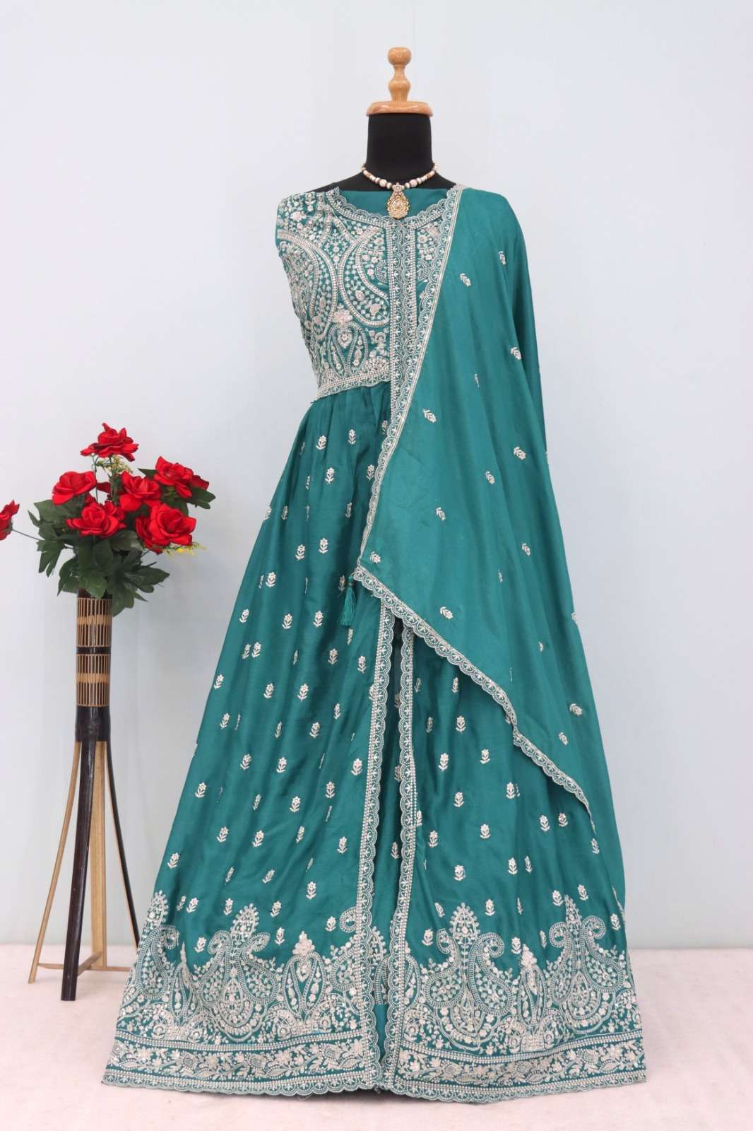 10136 VOL 39 COLOURS BOUTIQUE HEAVY WORK GOWN 3 PIECE SUIT WEDDING TYPE WHOLESALER
